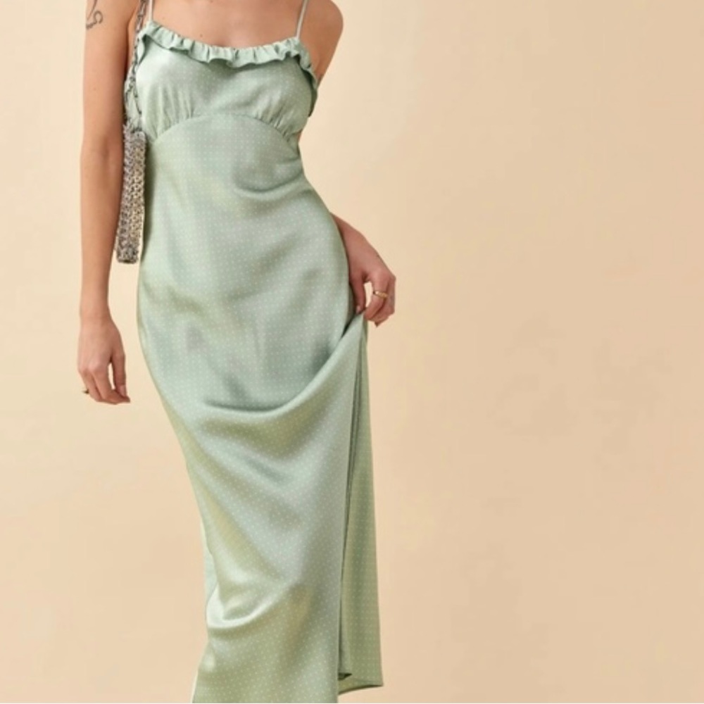 Reformation Aribella Verine silk dress